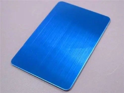 Piastre in acciaio inossidabile decorative blu, spazzolato, linee capelli, satinato, sabbia a vibrazione, soffiata
