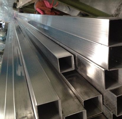 ASTM A312 201 tubo quadrato SS saldato HL Superficie 6m lunghezza