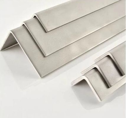Profili in acciaio inossidabile da 100 x 50 mm a forma di L, barre a angolo irregolare di grado 304