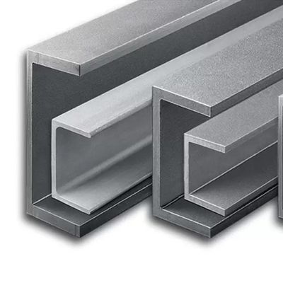 Profili di acciaio inossidabile a caldo laminati in forma di C di grado 316 4&quot; x 2&quot; x 0,25&quot;