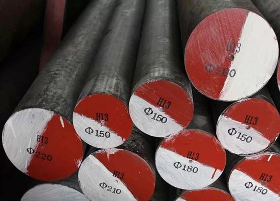 H13 Ferramento di acciaio rotondo di acciaio al carbonio 1.2344 Barra rotonda solida di acciaio mite